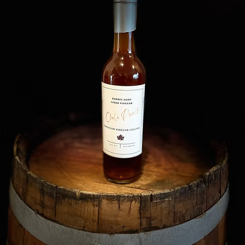 Chili Peach Barrel Aged Vinegar - 375ml